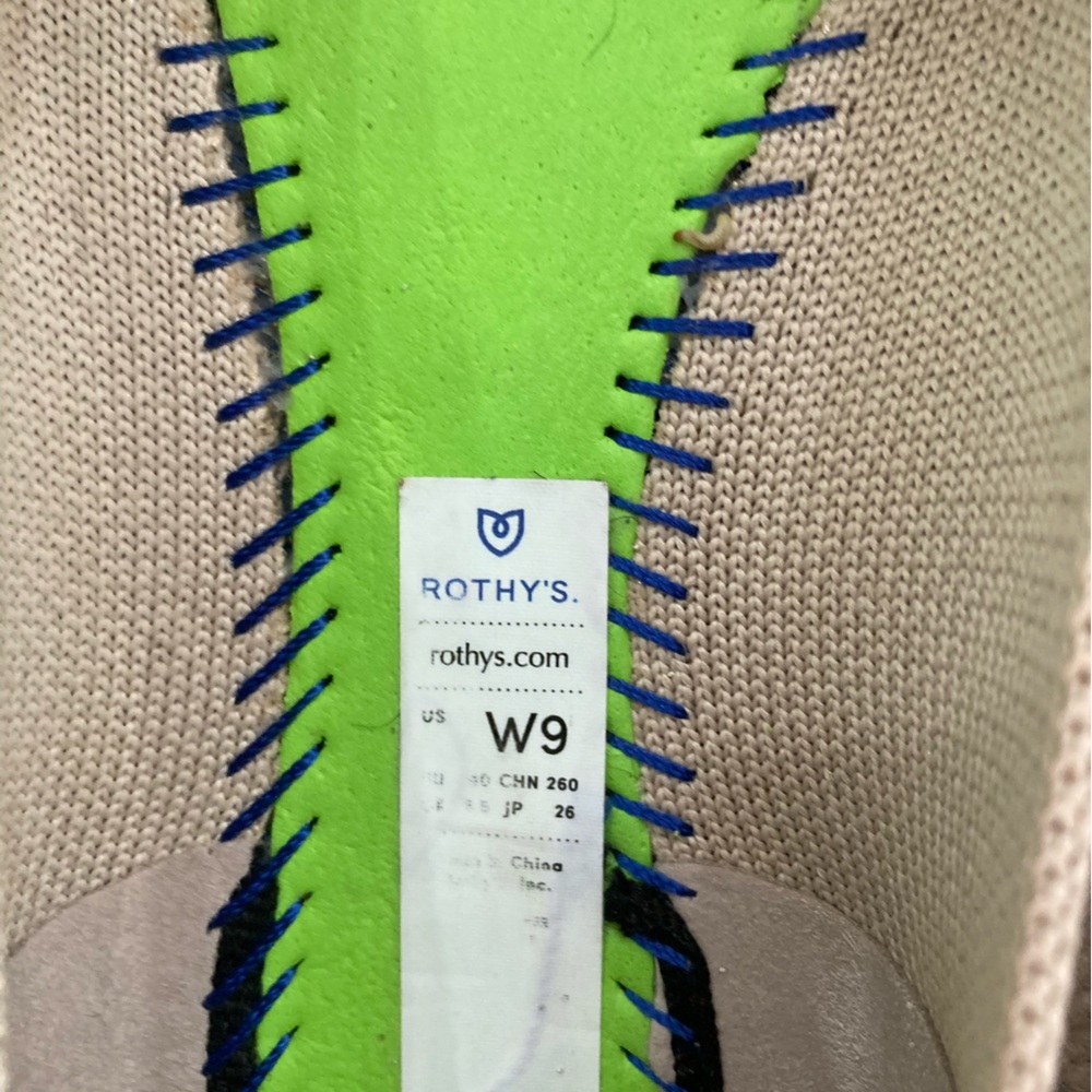Rothy’s The Point Flat, Ecru Beige Color, Size 9 - image 3